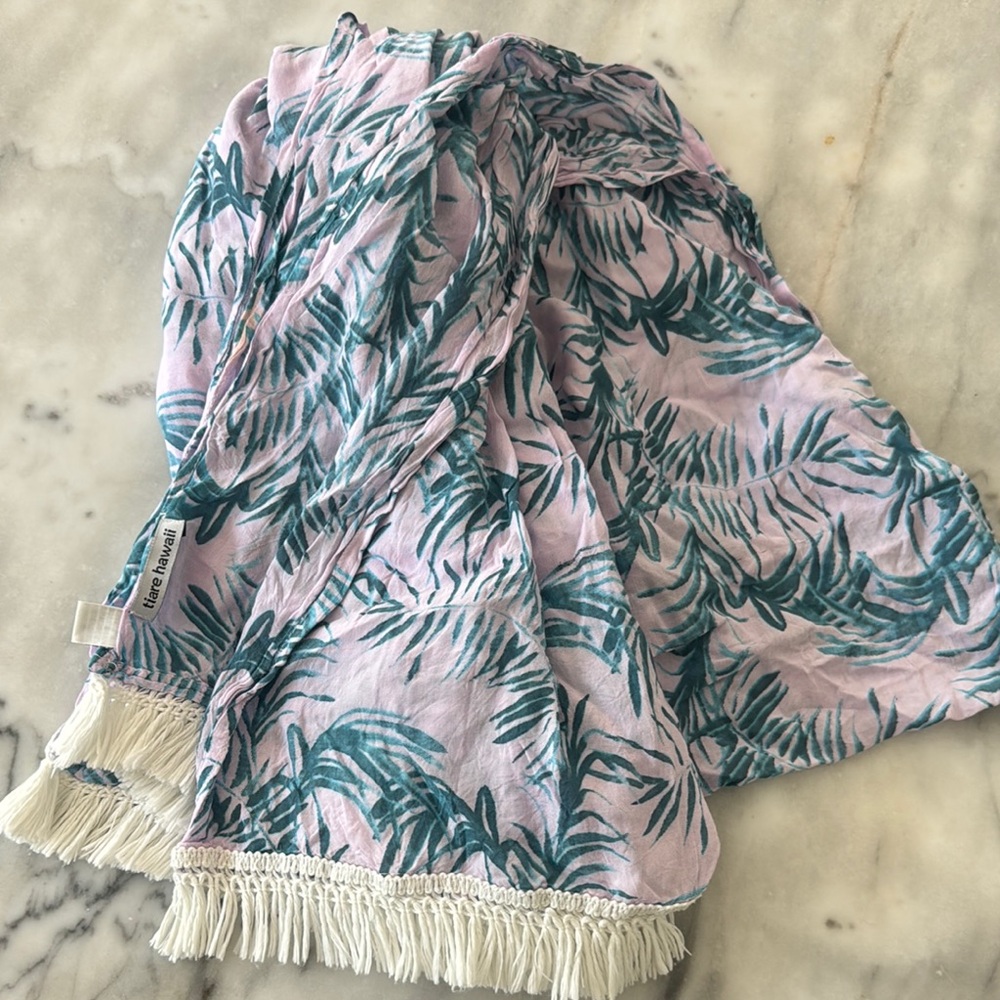 Tiare Hawaii Leaf Print Swim Cover-Up